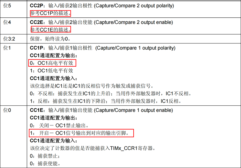 通用定时器_捕获or比较模式寄存器_输出极性设置和使能.png